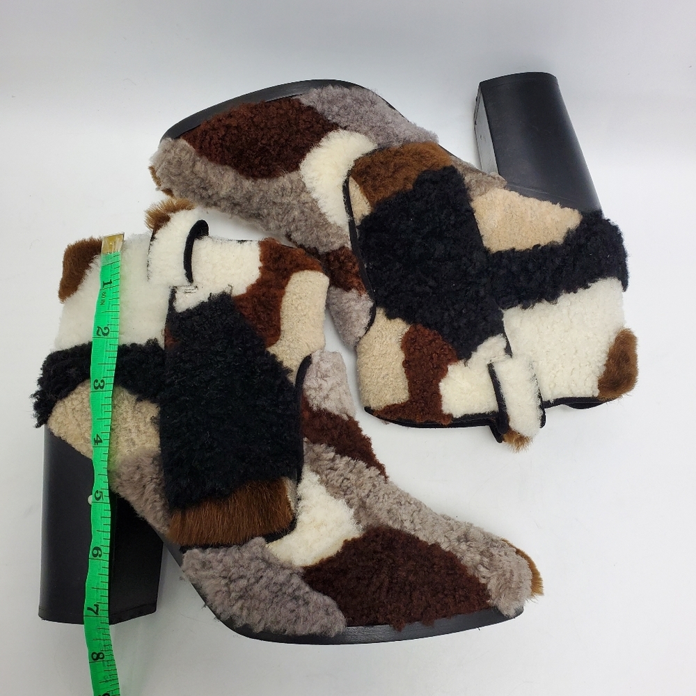 Laurence Dacade Pete Patchwork Shearling Fur Boot… - image 3